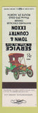 Matchbook Cover - Town and Country Exxon oil gas