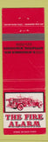 Matchbook Cover - The Fire Alarm Appleton WI WEAR fire truck