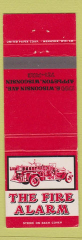Matchbook Cover - The Fire Alarm Appleton WI WEAR fire truck