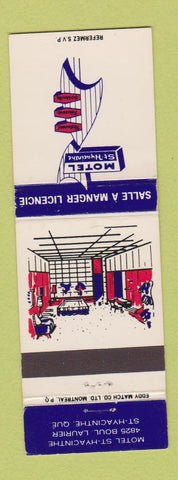 Matchbook Cover - Motel St Hyacinthe QC
