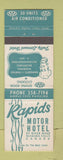 Matchbook Cover - Rapids Motor Hotel Niagara Falls ON