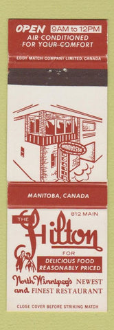Matchbook Cover - Hilton Restaurant Winnipeg MB