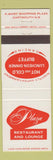 Matchbook Cover - Plaza Restaurant Lounge Dartmouth NS