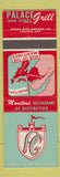 Matchbook Cover - Palace Grill Moncton NB