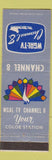 Matchbook Cover - WGAL TV Channel 8 NBC