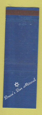 Matchbook Cover - Bruce's Bar Mitzvah Jewish WEAR