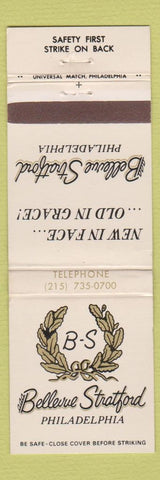 Matchbook Cover - Bellevue Stratford Philadelphia PA girlie back