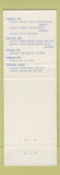 Matchbook Cover - Seaway Hotel Toronto Kingston Ottawa Windsor ON