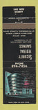 Matchbook Cover - Security Federal Savings St Petersburg FL Seminole