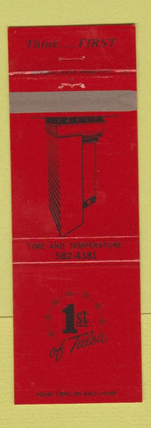 Matchbook Cover - 1st Bank Tulsa OK