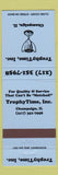 Matchbook Cover - Trophy Time Champaign IL