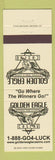 Matchbook Cover - Golden Eagle Casino Kickapoo Indian Tribe KS