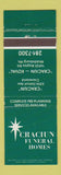 Matchbook Cover - Craciun Funeral Home Middleburg Heights Cleveland OH