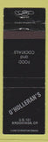 Matchbook Cover - O'Holleran's Restaurant Brookings OR