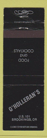 Matchbook Cover - O'Holleran's Restaurant Brookings OR