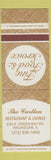 Matchbook Cover - Carleton Restaurant Waukegan IL