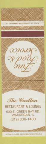 Matchbook Cover - Carleton Restaurant Waukegan IL