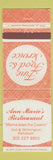 Matchbook Cover - Ann Marie's Restaurant Rehoboth Beach DE