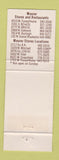 Matchbook Cover - Meurer Bakery Milwaukee WI
