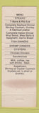 Matchbook Cover - Murphy's Seafoods Hammond LA WEAR