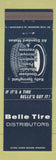 Matchbook Cover Belle Tires Firestone Pirelli Michelin Kelly Goodrich Detroit MI