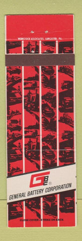 Matchbook Cover - General Battery Corp