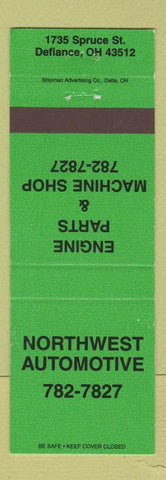 Matchbook Cover - Northwest Automotive Defiance OH