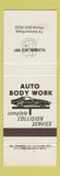 Matchbook Cover - Tillsonburg Auto Body ON