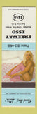 Matchbook Cover - Freeway Esso oil gas Sardis BC pinup