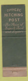 Matchbook Cover - Chinese Hitching Post girlie Newington CT WEAR