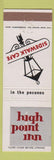 Matchbook Cover - High Point Inn Poconos