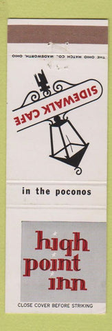 Matchbook Cover - High Point Inn Poconos