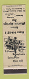 Matchbook Cover - Moselem Springs Inn PA WEAR