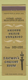 Matchbook Cover - Eastman's Gaslight Room restaurant Detroit MI