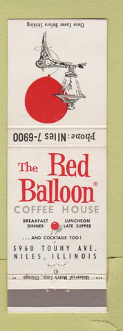 Matchbook Cover - Red Balloon Coffee House Niles IL