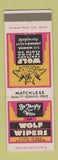 Matchbook Cover - Wolf Sanitary Wiping Cloth Ferndale MI