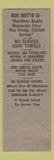 Matchbook Cover - Wolf Sanitary Wiping Cloth Ferndale MI