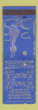 Matchbook Cover - Lotus Bowl Chinese San Francisco CA girlie WORN