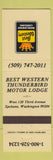 Matchbook Cover - Best Western Spokane WA