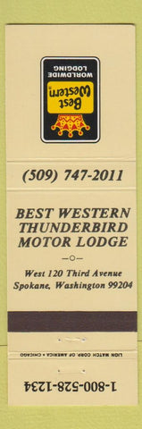 Matchbook Cover - Best Western Spokane WA