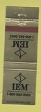 Matchbook Cover - IEM Connell Limited Partnership