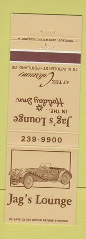 Matchbook Cover - Jag's Lounge Holiday Inn Portland OR