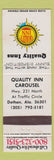 Matchbook Cover - Quality Inn Dothan AL