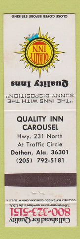 Matchbook Cover - Quality Inn Dothan AL
