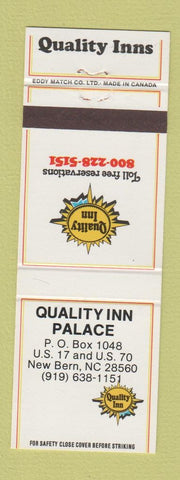 Matchbook Cover - Quality Inn New Bern NC
