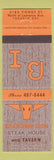 Matchbook Cover - Branding Iron Steak House Toronto ON
