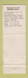 Matchbook Cover - Hotel All Qapu Iran WEAR
