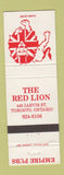 Matchbook Cover - The Red Lion Toronto ON Pub