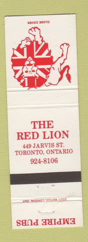 Matchbook Cover - The Red Lion Toronto ON Pub