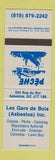 Matchbook Cover - Les Gars De Bois Asbestos QC